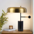 Geometric Iron Marble Study Table Lamp
