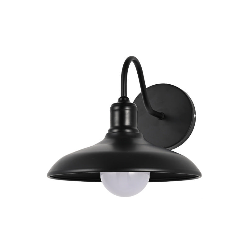 Pot Lid Iron Hallway Wall Lamp