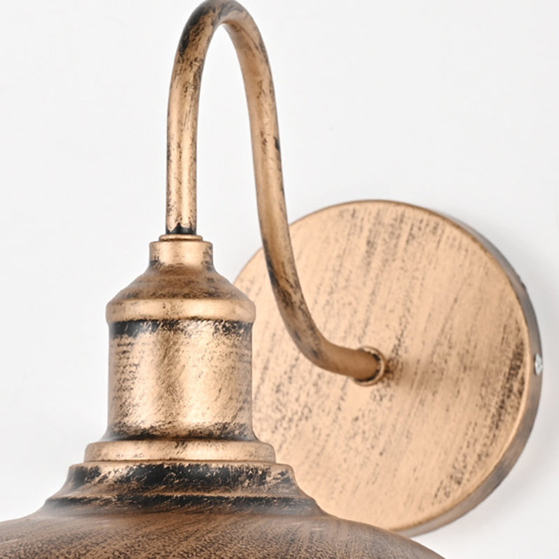 Pot Lid Iron Hallway Wall Lamp
