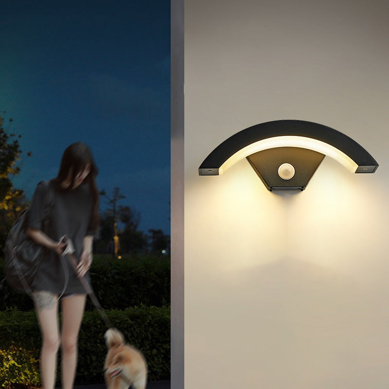 Arc Aluminum Acrylic Sensor Outdoor Light