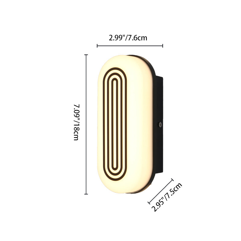 Cylindrical Aluminum PC Garden Outdoor Light