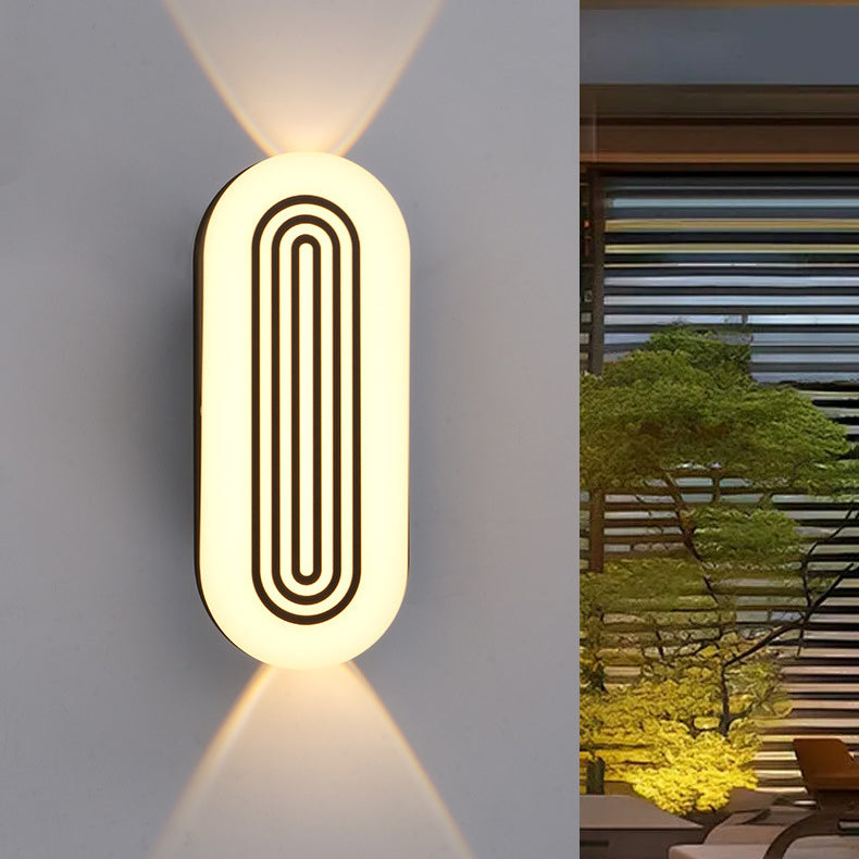 Cylindrical Aluminum PC Garden Outdoor Light
