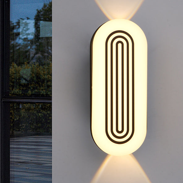 Cylindrical Aluminum PC Garden Outdoor Light
