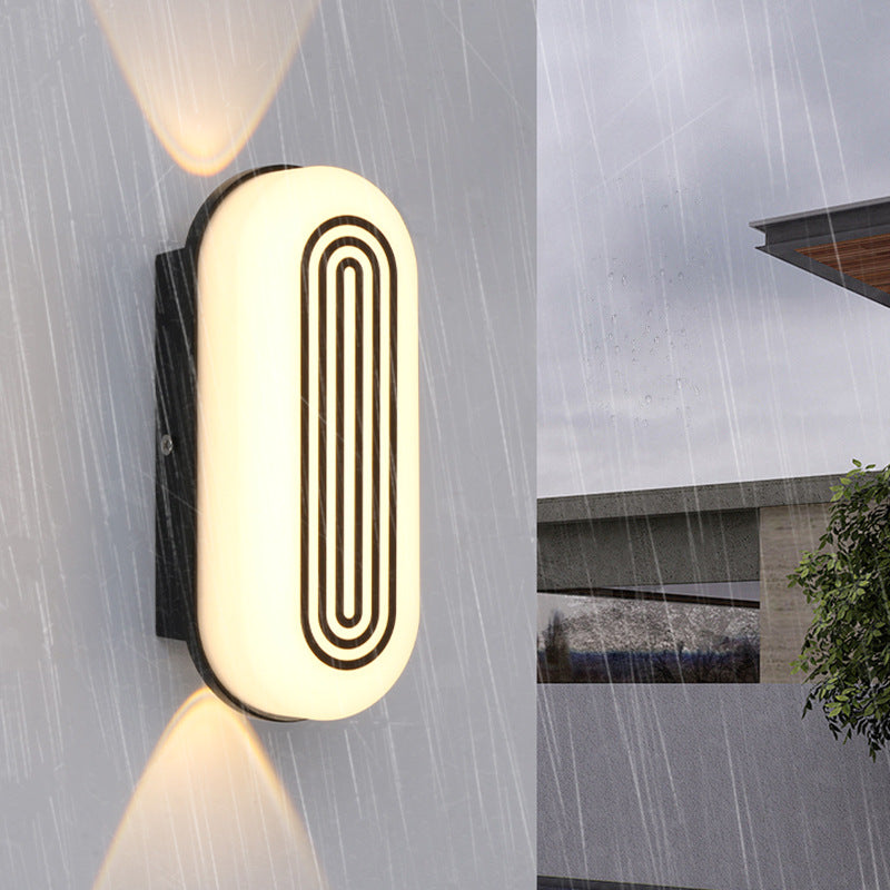 Cylindrical Aluminum PC Garden Outdoor Light