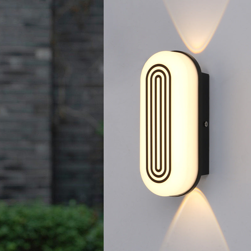Cylindrical Aluminum PC Garden Outdoor Light