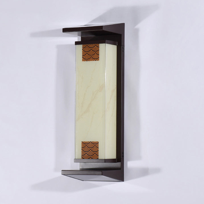 Rectangular Aluminum Glass Garden Outdoor Light