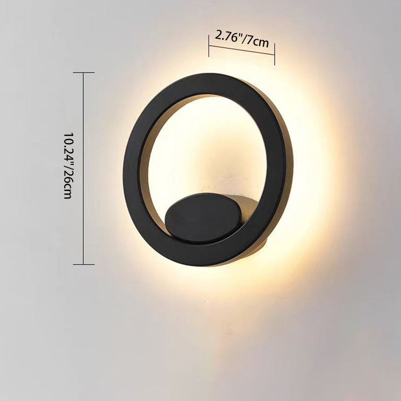 Square Round Aluminum Acrylic Outdoor Light