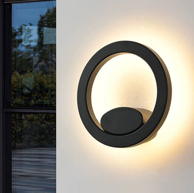 Square Round Aluminum Acrylic Outdoor Light