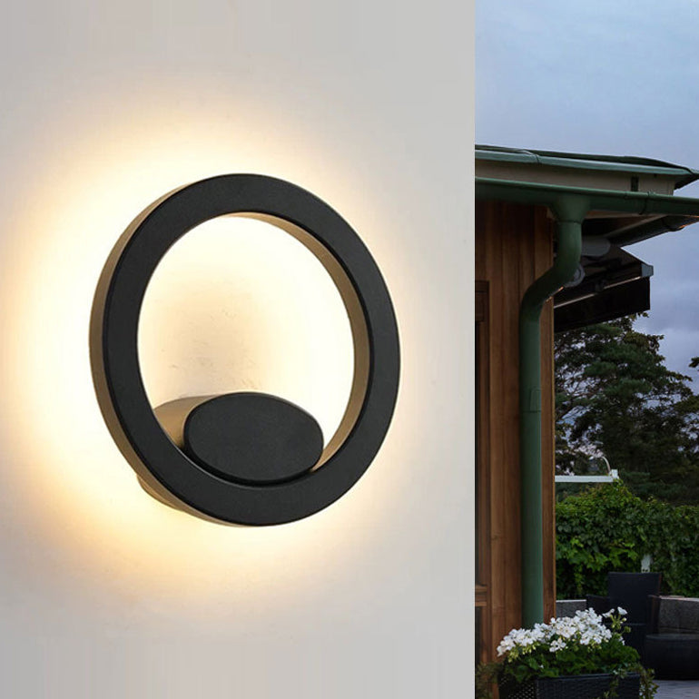 Square Round Aluminum Acrylic Outdoor Light
