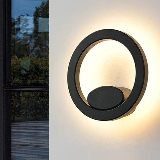 Square Round Aluminum Acrylic Outdoor Light