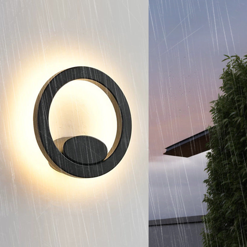 Square Round Aluminum Acrylic Outdoor Light