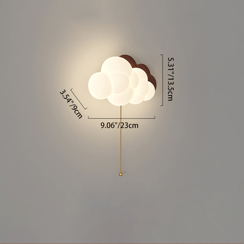 Cloud Iron PE Zipper Wall Lamp