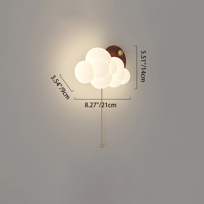 Cloud Iron PE Zipper Wall Lamp