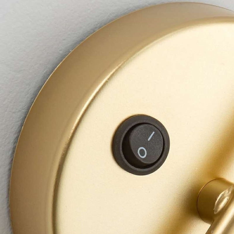 Rotatable Cylindrical Iron Bedroom Wall Lamp