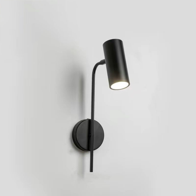 Rotatable Cylindrical Iron Bedroom Wall Lamp