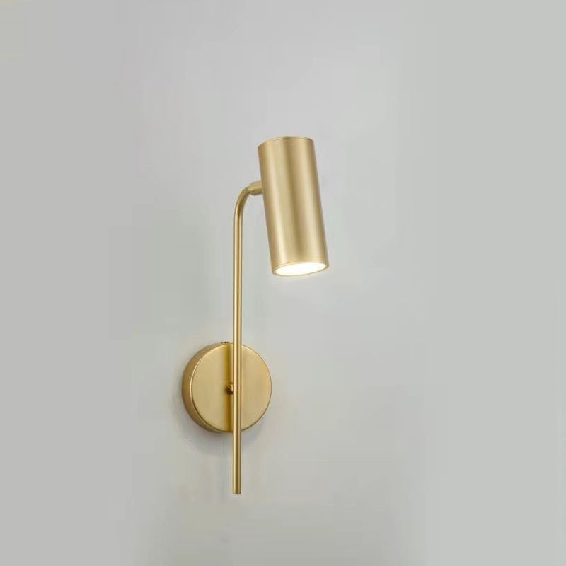 Rotatable Cylindrical Iron Bedroom Wall Lamp