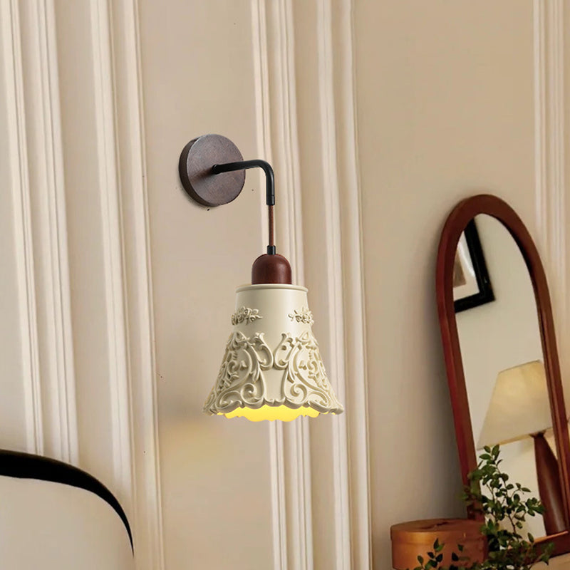 Carved Geometric Shape Resin Wall Lamp