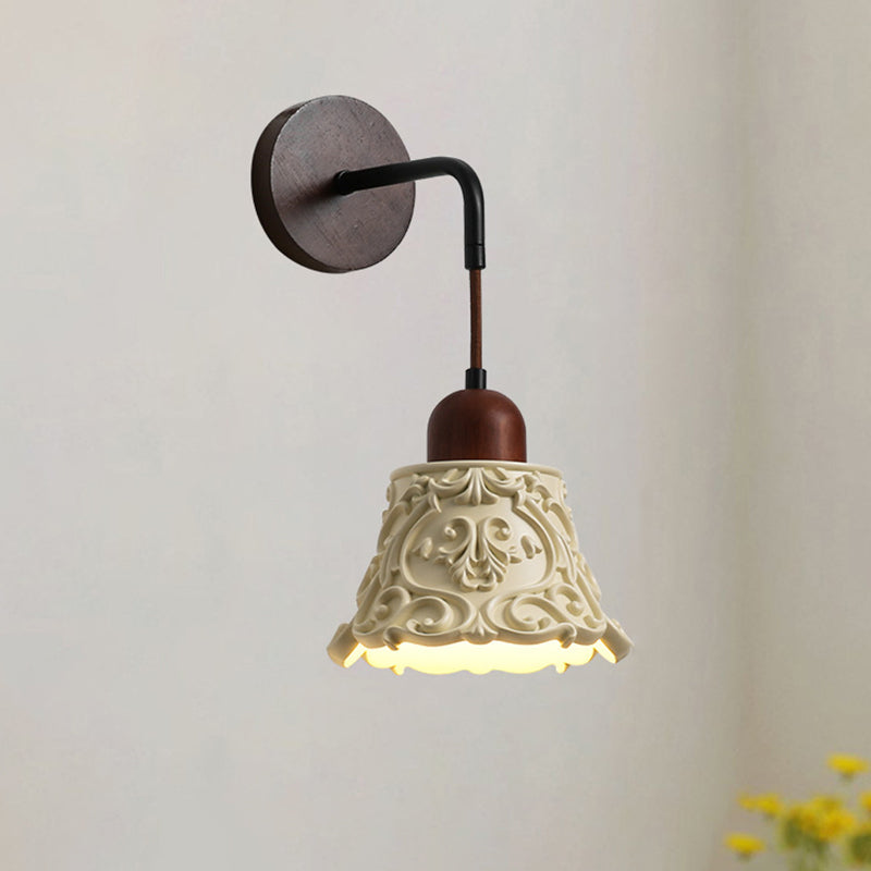 Carved Geometric Shape Resin Wall Lamp