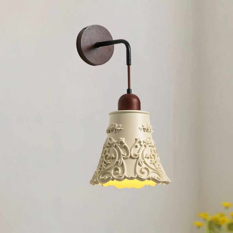 Carved Geometric Shape Resin Wall Lamp