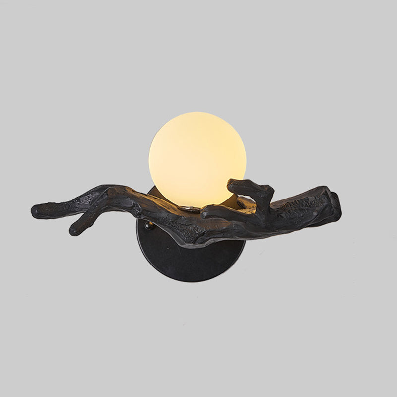 Branch Circle Resin PVC Wall Lamp