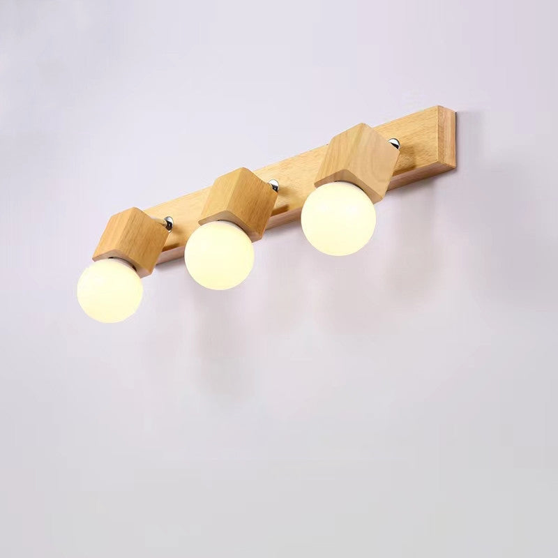 Rotatable Long Strip Square 3-Light Wall Lamp