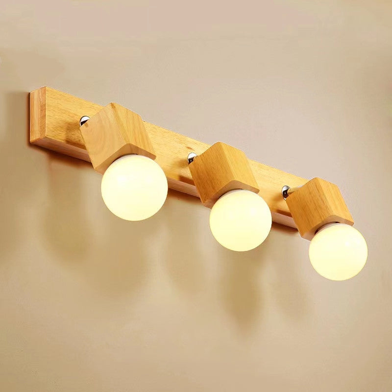 Rotatable Long Strip Square 3-Light Wall Lamp