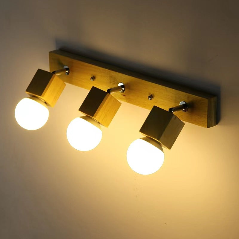 Rotatable Long Strip Square 3-Light Wall Lamp