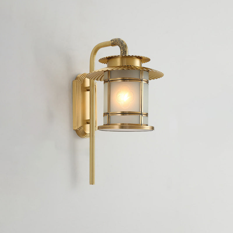 Eave Lantern Copper Soldered Wall Lamp