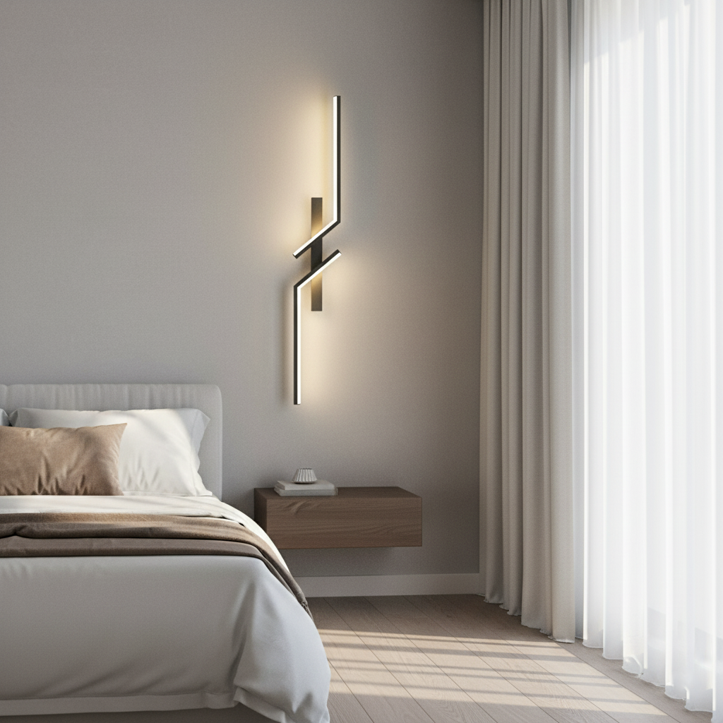 Linear Hardware Aluminum Hallway Wall Lamp