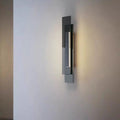 Interlaced Rectangular Iron Glass Wall Lamp