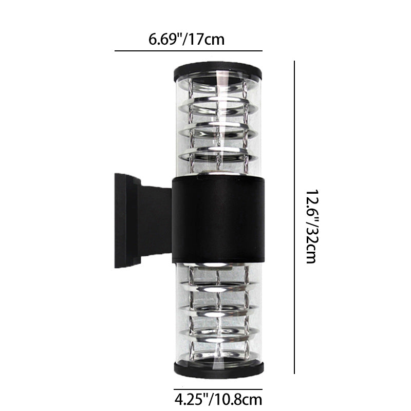 Aluminum Glass Linear Garden 2-Light Outdoor Light