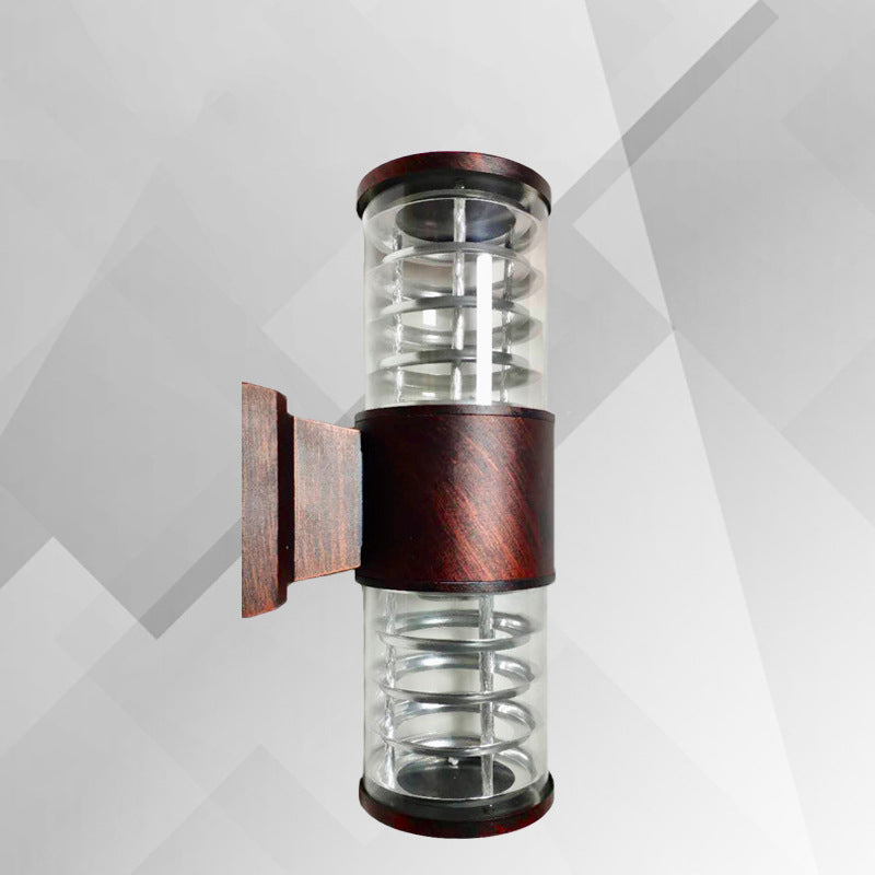 Aluminum Glass Linear Garden 2-Light Outdoor Light