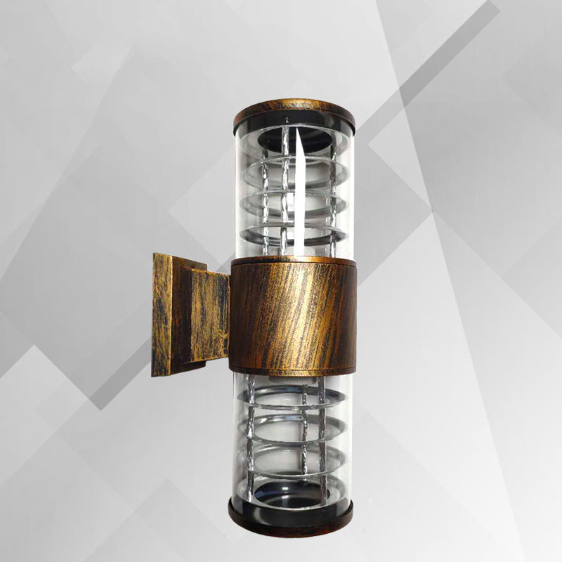 Aluminum Glass Linear Garden 2-Light Outdoor Light