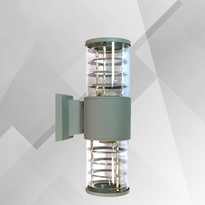 Aluminum Glass Linear Garden 2-Light Outdoor Light