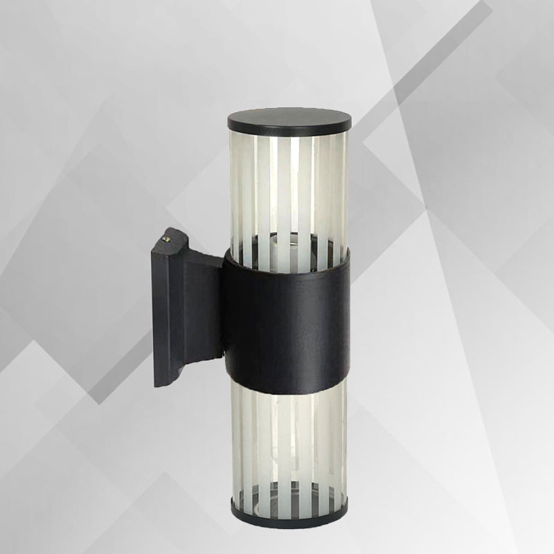 Aluminum Glass Linear Garden 2-Light Outdoor Light