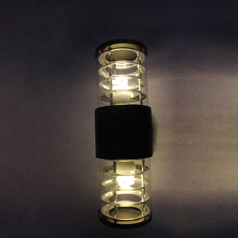 Aluminum Glass Linear Garden 2-Light Outdoor Light