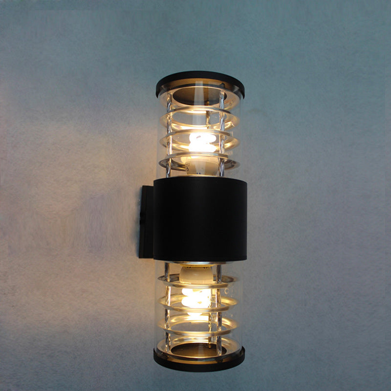 Aluminum Glass Linear Garden 2-Light Outdoor Light