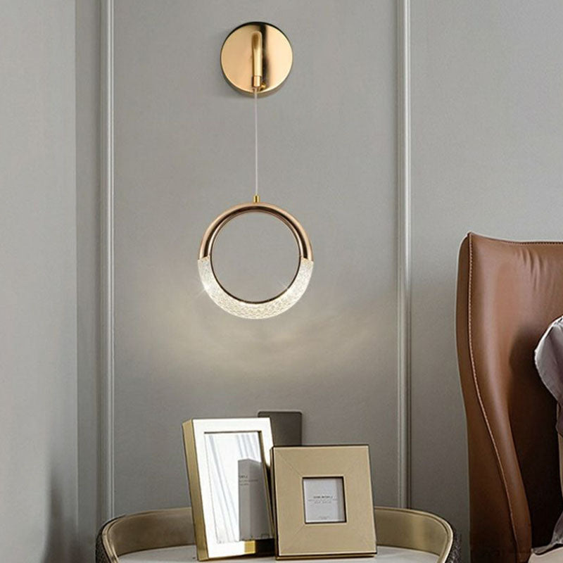 PVC Metal Acrylic Moon Wall Lamp