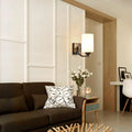 Iron Glass Linear 1/2 Wall Lamp