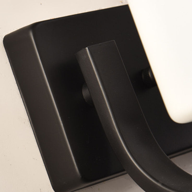 Iron Glass Linear 1/2 Wall Lamp