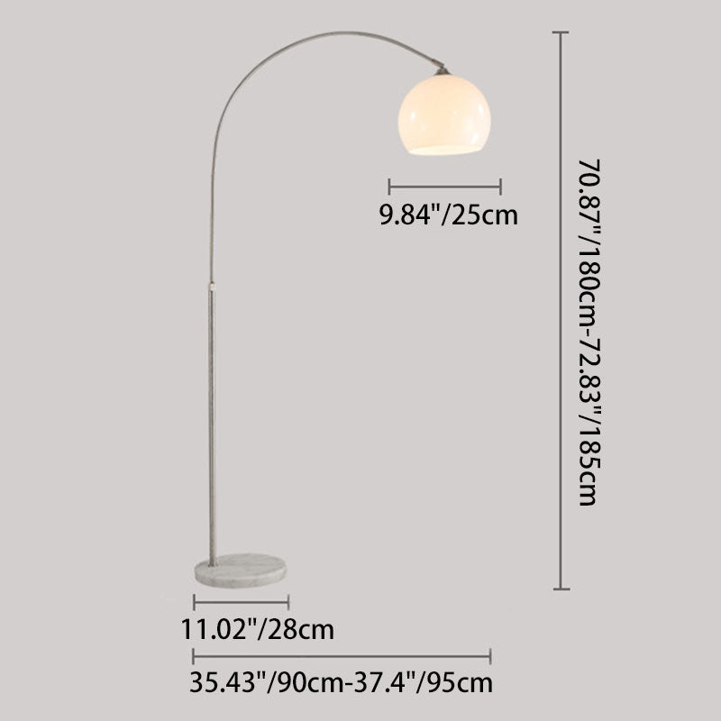 Modern Minimalist Marble Acrylic Floor Lamp