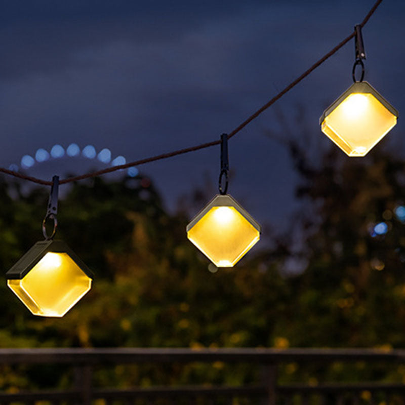 ABS PC Metal Square Outdoor Light