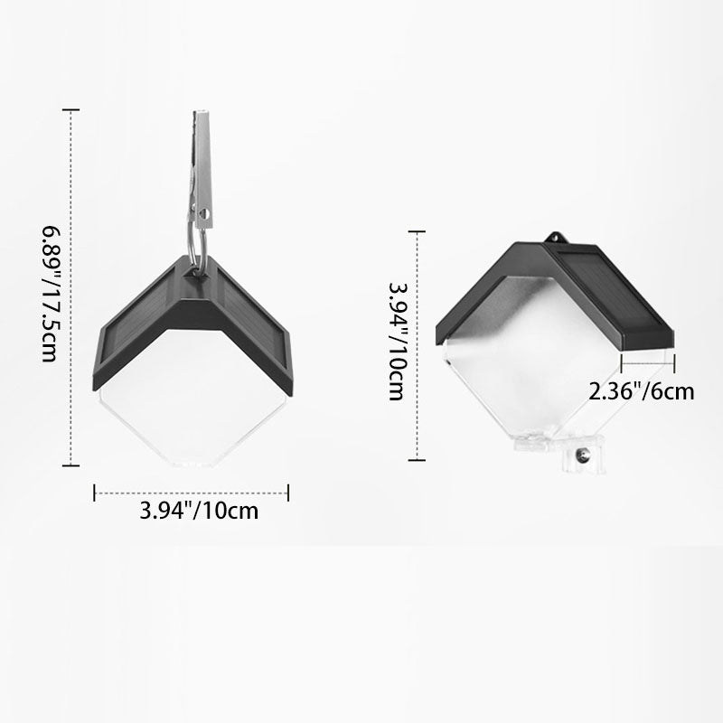 ABS PC Metal Square Outdoor Light