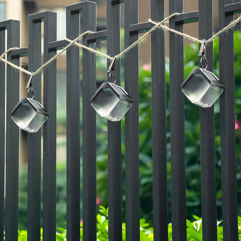 ABS PC Metal Square Outdoor Light