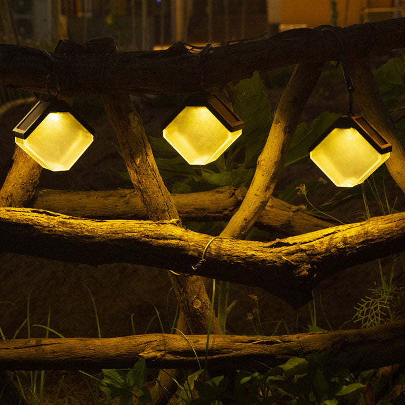 ABS PC Metal Square Outdoor Light