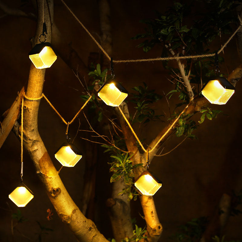 ABS PC Metal Square Outdoor Light