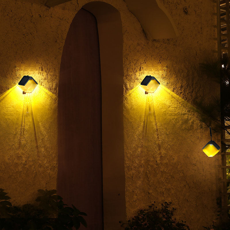 ABS PC Metal Square Outdoor Light