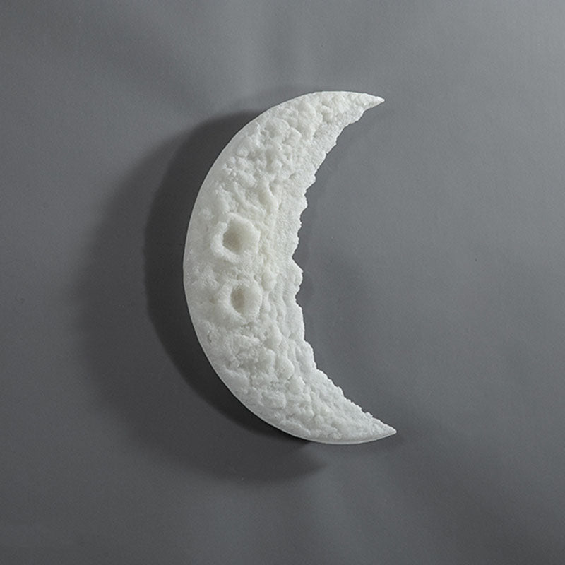 Resin Stainless Steel Moon Wall Lamp