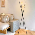Contemporary Scandinavian Iron Moon 3-Light Floor Lamp