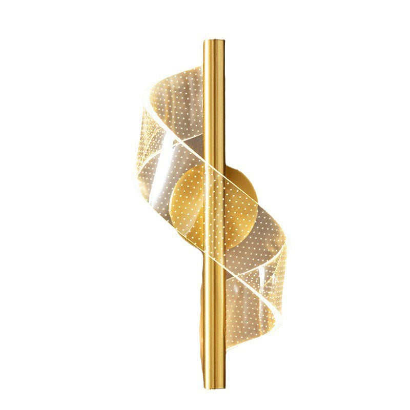Iron Acrylic Linear Bedroom Wall Lamp